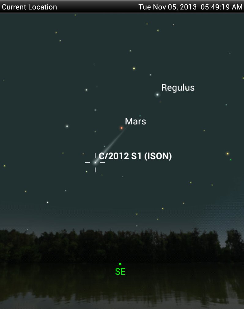 Komeet ISON 5nov